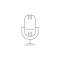 Microphone icon. Simple element illustration. Microphone symbol design template. Can be used for web and mobile Royalty Free Stock Photo