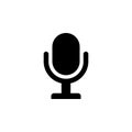 Microphone icon. Simple glyph vector of cinema for UI and UX, website or mobile application Royalty Free Stock Photo