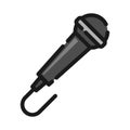 Microphone flat icon, vector Royalty Free Stock Photo