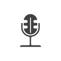 Microphone icon vector