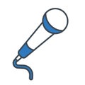 Microphone icon vector on trendy design Royalty Free Stock Photo