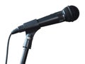 Microphone isolated side view Royalty Free Stock Photo