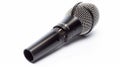 Microphone isolated on a white background. Generative AI Royalty Free Stock Photo