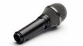 Microphone isolated on a white background. Generative AI Royalty Free Stock Photo