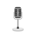 Microphone isolated on white background. Vector illustration.