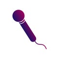 Microphone karaoke Icon. vocal sign. Music symbol.