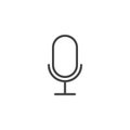 Microphone line icon