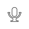 Microphone line icon. vector