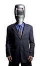 Microphone man Royalty Free Stock Photo