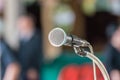 Microphone in meeting room use for amplify talk Royalty Free Stock Photo