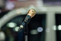 Microphone in meeting room use for amplify talk Royalty Free Stock Photo