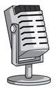 Microphone mic cartoon design illustration Royalty Free Stock Photo