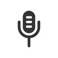 Microphone, mic icon Royalty Free Stock Photo