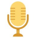 Microphone, Mic Vector Icon Editable Royalty Free Stock Photo