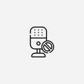 Microphone mute vector icon sign symbol