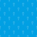 Microphone pattern vector seamless blue Royalty Free Stock Photo