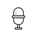 Microphone record button. Vector illustration decorative design Royalty Free Stock Photo