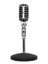 Microphone retro silver