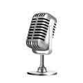 Microphone Retro Vocal Radio Equipment Vector Royalty Free Stock Photo