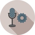 Microphone Settings Royalty Free Stock Photo