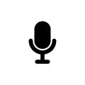 Microphone shape icon. Signs and symbols can be used for web, logo, mobile app, UI, UX