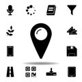 microphone shape icon. Signs and symbols can be used for web, logo, mobile app, UI, UX