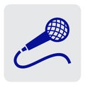 Microphone Simpel Logo Icon Vector Ilustration Royalty Free Stock Photo