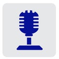Microphone Simpel Logo Icon Vector Ilustration Royalty Free Stock Photo