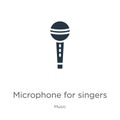 Microphone for singers icon vector. Trendy flat microphone for singers icon from music collection isolated on white background.