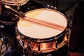 Microphone for snare drum set-up during the concert