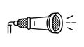 Microphone with Sound Waves Icon for Audio Recording, vector design Generative AI Royalty Free Stock Photo