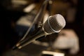 Microphone on a stand Royalty Free Stock Photo