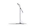 Microphone stand semi flat RGB color vector illustration