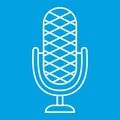 Microphone thin line icon