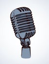 Microphone. Vector drawing