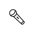 Microphone vector icon. simpe flat vector illustration Royalty Free Stock Photo