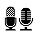 Microphone vector icon Royalty Free Stock Photo