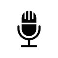 Microphone vector icon, Web design icon. Voice vector icon, Record. Microphone - recording Studio Symbol. Retro