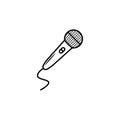 Microphone vector icon Royalty Free Stock Photo