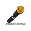 Microphone. Vector illustration decorative background design Royalty Free Stock Photo