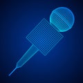 Microphone vector. News illustration.