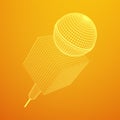 Microphone vector. News illustration.