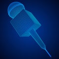 Microphone vector. News illustration.