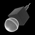 Microphone vector. News illustration.