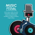 Microphone vinyl music sound media festival icon
