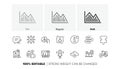 Microphone, Web3 and Add handbag line icons. For web app, printing. Line icons. Vector