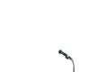 Microphone on white background