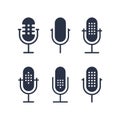 Microphone-icons copy Royalty Free Stock Photo