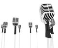 Microphones Speeches Shows Mic Music Performance