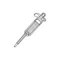 Micropipette Tool Line Art Style Creative Design